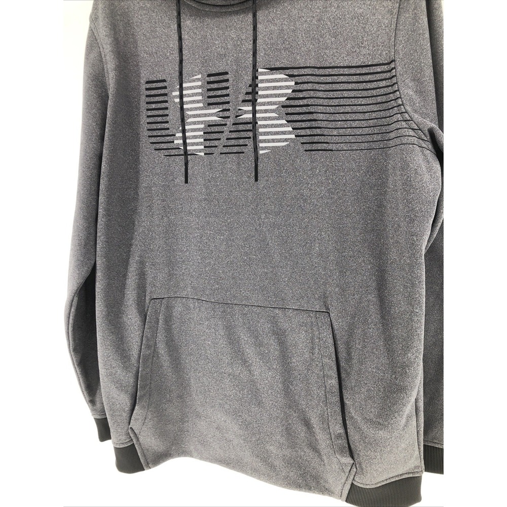 Under Armour Sweater LOOSE Sweatshirt Mens Large Gray Hoodie Pullover COLDGEAR - Picture 4 of 8